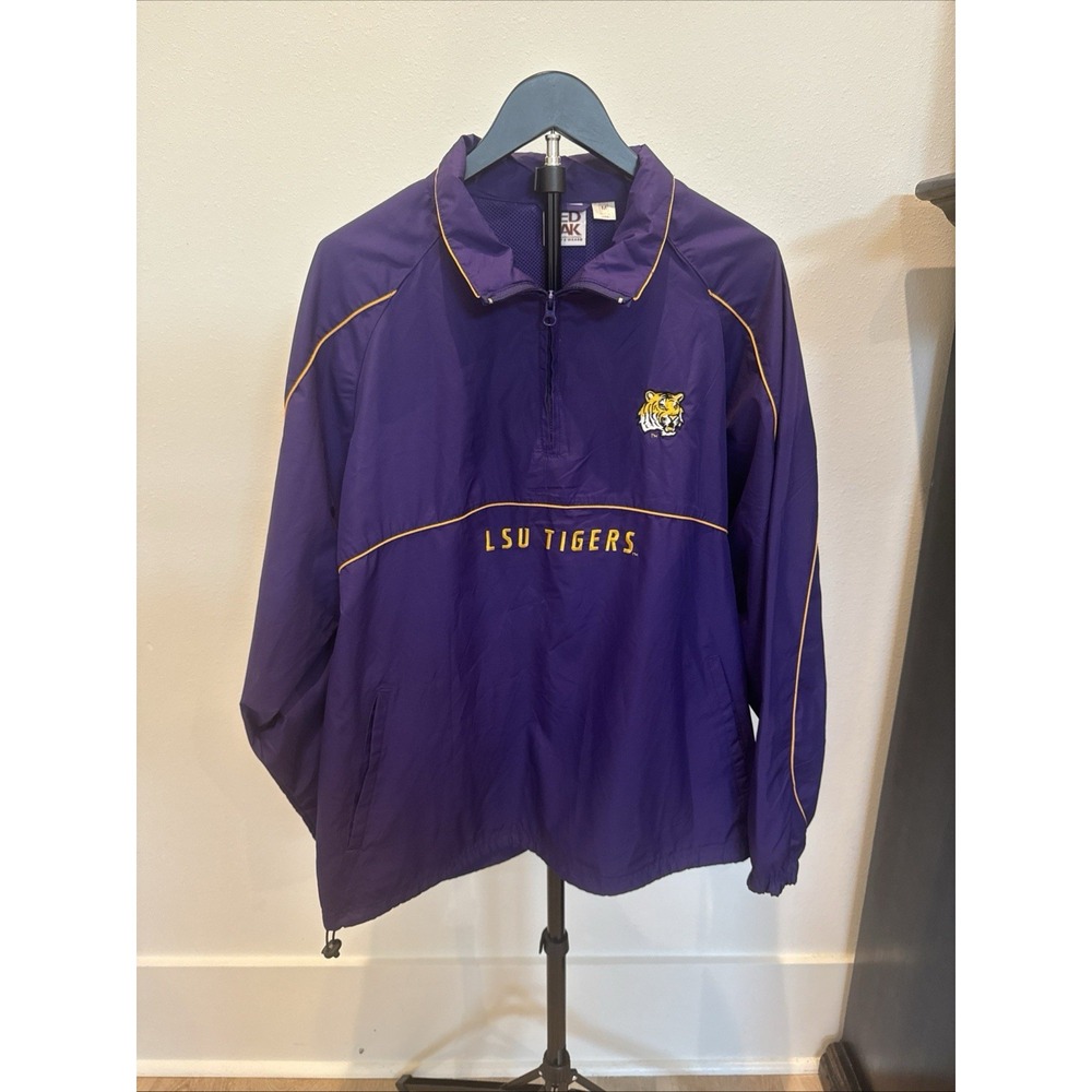 LSU Tigers Pull Over Jacket Size M